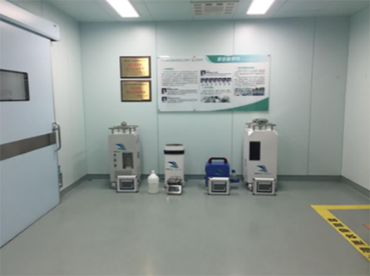 美卓汽化過氧化氫滅菌器對浙江某醫(yī)院重癥病房進行消毒滅菌