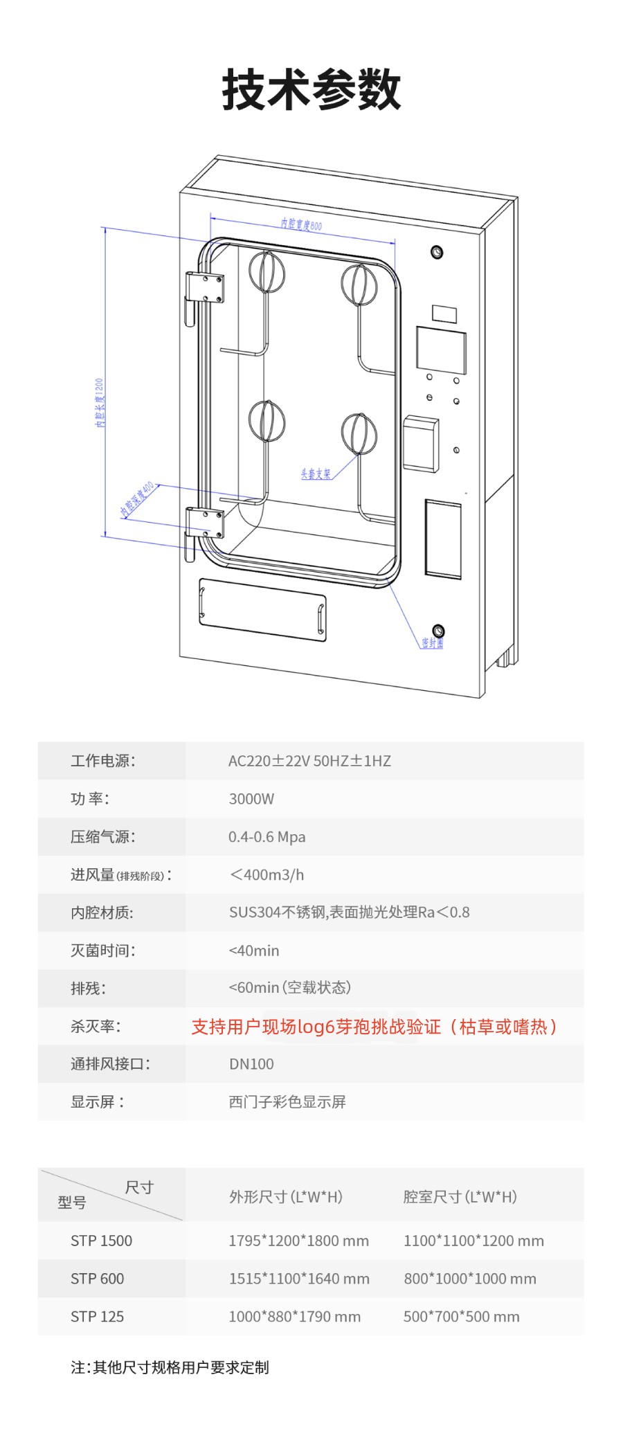 杭州美卓生物科技有限公司 | 面罩滅菌艙MZ-STP004